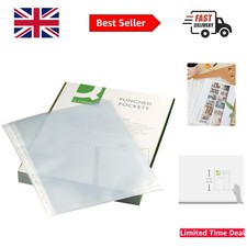 Image of Pack of 100 A4 Transparent Document Holders - Textured Orange Peel for Style