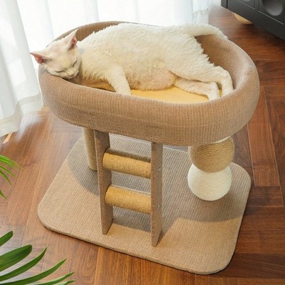 Multi Level Cat Tree With Cooling Mat Scratching Post Ladder And Sisal Balls