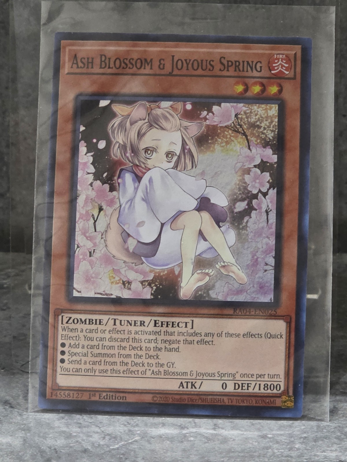 Ash Blossom & Joyous Spring RA04-EN025 Super Rare Alternate Art