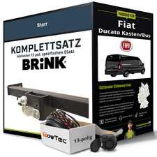 Anhängerkupplung BRINK starr für FIAT Ducato Kasten/Bus +E-Satz Kit NEU AHK