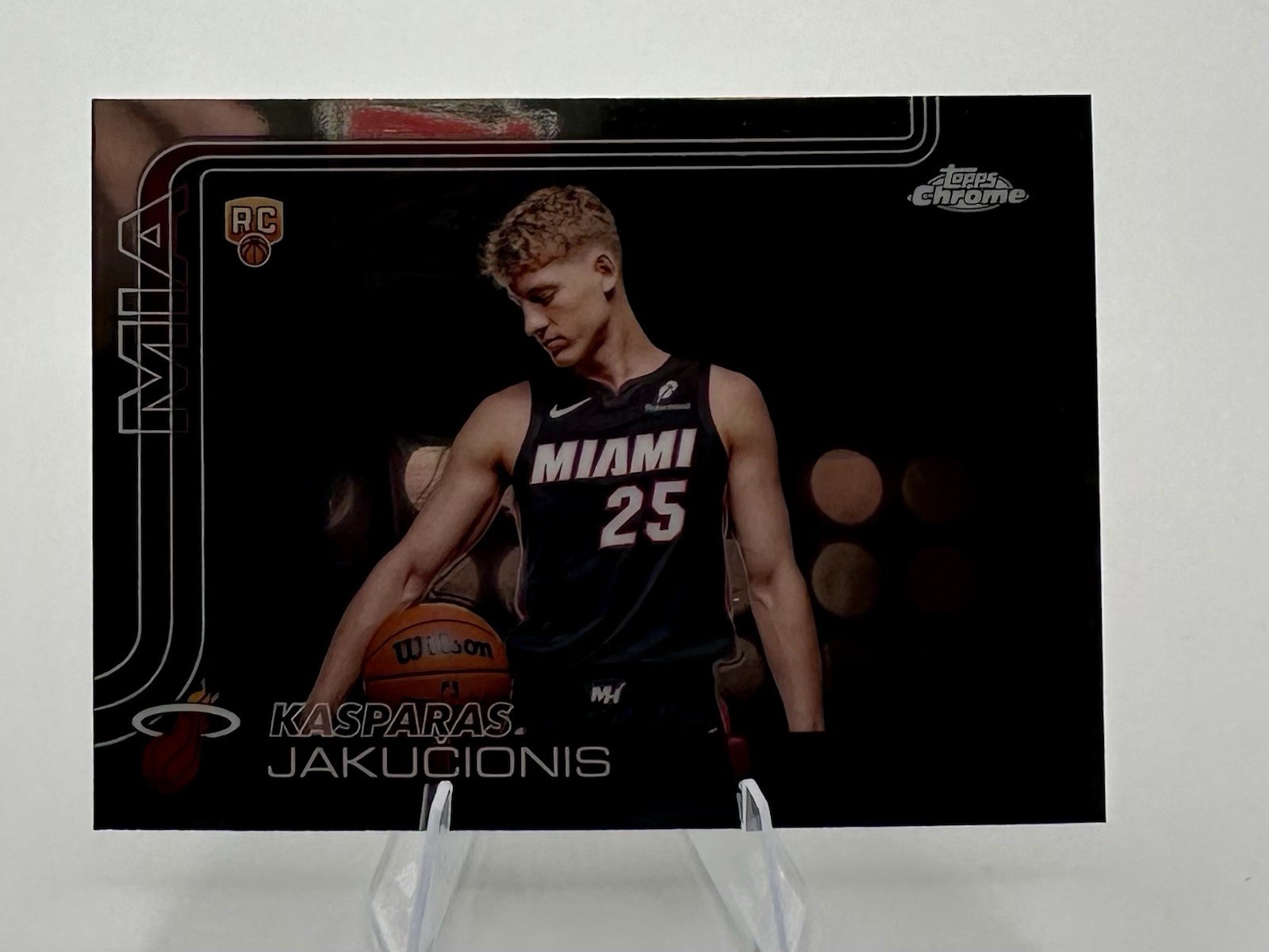 2025-26 Topps Chrome Kasparas Jakucionis Rookie RC #270 Image Variation Heat