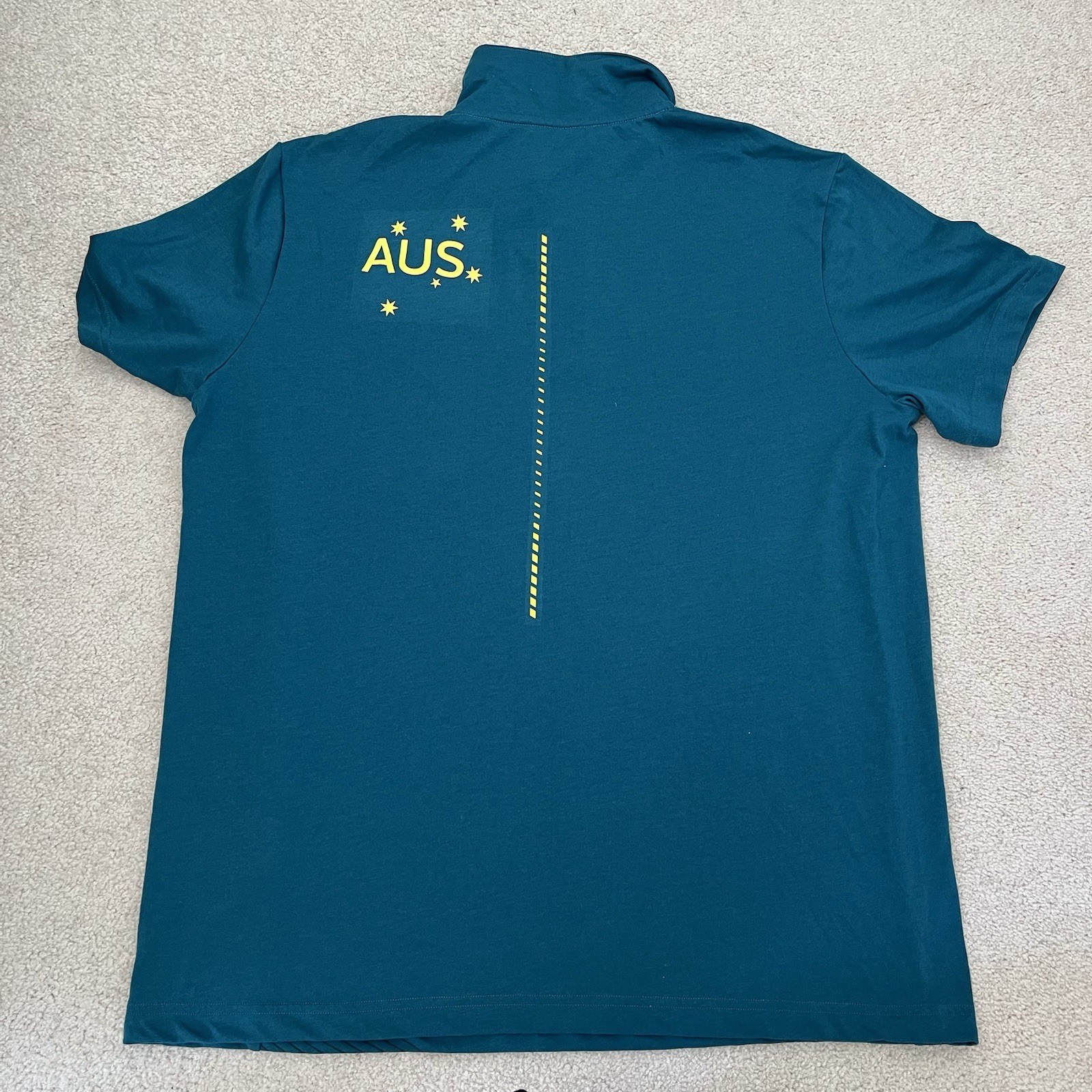 Tokyo 2020 Olympics Australia S/S Polo Shirt Size X-Large Asics Team Issue Green thumbnail 8