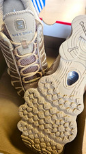 Nike Shox TL Sneaker Beige EU 42,5 Low Top Schnürung atmungsaktiv