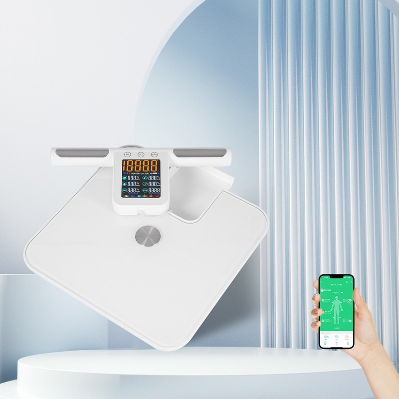 8 Electrode Smart Body Fat Scale - Full Body Composition Analyzer with App