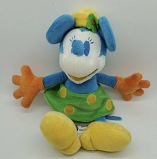 Disney Parks Minnie Mouse Plush Multicolor Blue Orange Green Disneyland World