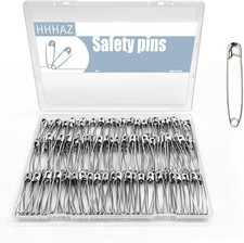 2.2 Inch Heavy Duty Safety Pins, 200 Pack, Stainless Steel Rust Resistant,