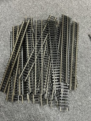 HO 1:87 Straight/Curve Track Lot, Ready, Black/Silver, Plastic/Metal