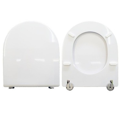 Starck 2 Duravit Toilet Seat Wood Coated in White Polyester Resin