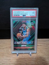 2018-19 Shai Gilgeous-Alexander Panini Prizm (Green Prizm) Rookie RC PSA 9 MINT