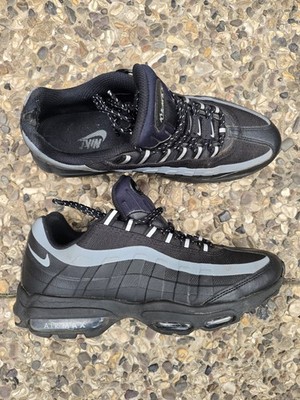 Nike Size Us8 Uk7 Eu41 Air Max 95 Ultra Black Reflective Sneakers/Shoes
