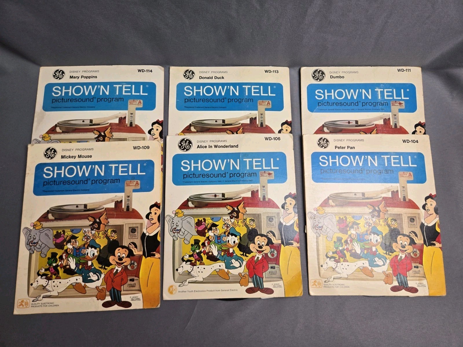 General Electric Show 'N Tell Picturesound Program Lot of 6