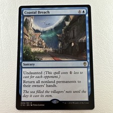 MTG - Coastal Breach - Regular Rare NM #6 Commander 2016 C16