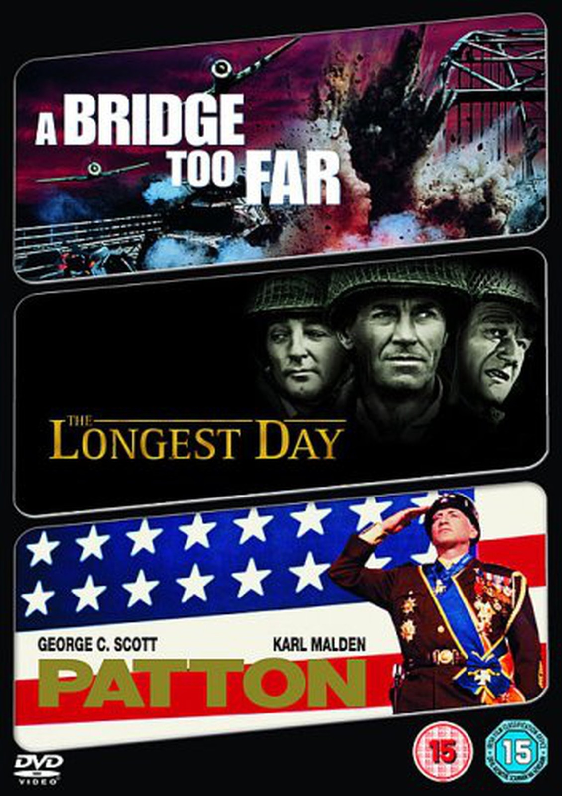 Longest Day / Bridge Too Far / Patton / Tripack DVD Region 2