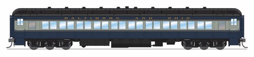 Broadway Limited ~ Escala HO ~ Autobús de pasajeros 80' ~ Baltimore y Ohio ~ 9735 | Zustand: New