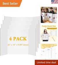Effective Display with 4 Medium Trifold Poster Boards - Durable  Fade-Resistant