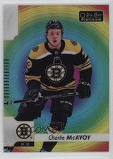 2017-18 O-Pee-Chee Platinum Rainbow Color Wheel Charlie McAvoy #PV-9 f0l