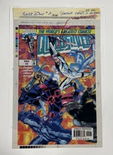 Quicksilver 2 Color Separation Films 3M Comic Cover Production Art