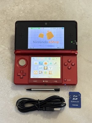 Nintendo 3DS Console Red Edition With Charger US SELLER Very Good Condition