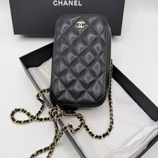 Authentic Chanel Caviar Leather Phone Case Black eBay AG