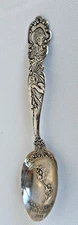 STERLING SILVER SOUVENIR SPOON PAN AMERICAN EXPO INDIAN BUFFALO FALLS