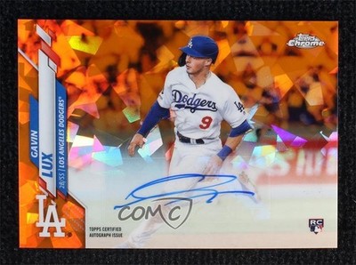 2020 Topps Chrome Update Sapphire Orange 6/25 Gavin Lux Rookie Auto RC 7uo