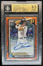 2024 Bowman Draft Konnor Griffin Chrome Auto Orange Refractor 1st #/25 BGS 9.5