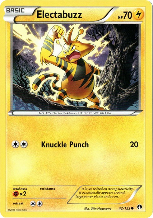 Electabuzz - 42/122 - Common - Near Mint