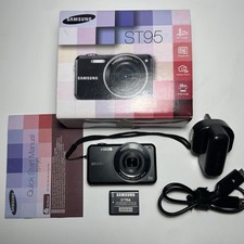 Samsung ST95 16.1MP Touchscreen Digital Camera Tested  Charger, Battery, Guide