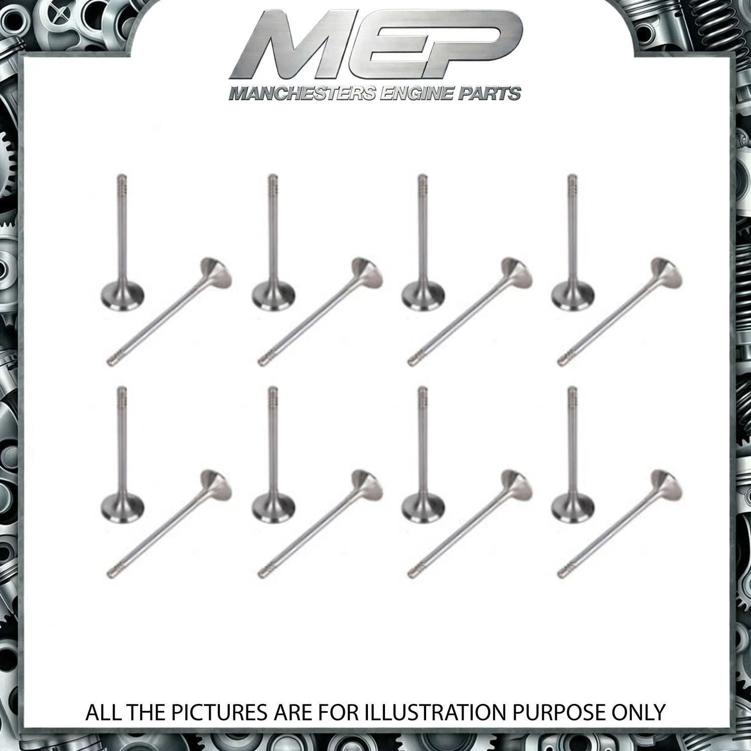 16 PCs Inlet + Exhaust Valve For BMW 3 Series Touring 2.0 N47 D20 Engine Diesel - Image 10