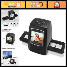 35mm Slide Scanner  Film Viewer, 2.4" LCD, Portable Negative Converter, Easy Lo
