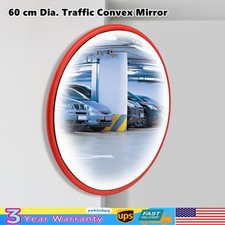 24 Safety Convex Mirror Large Round Outdoor Mirror Blind Spot Mirror Wide Angle