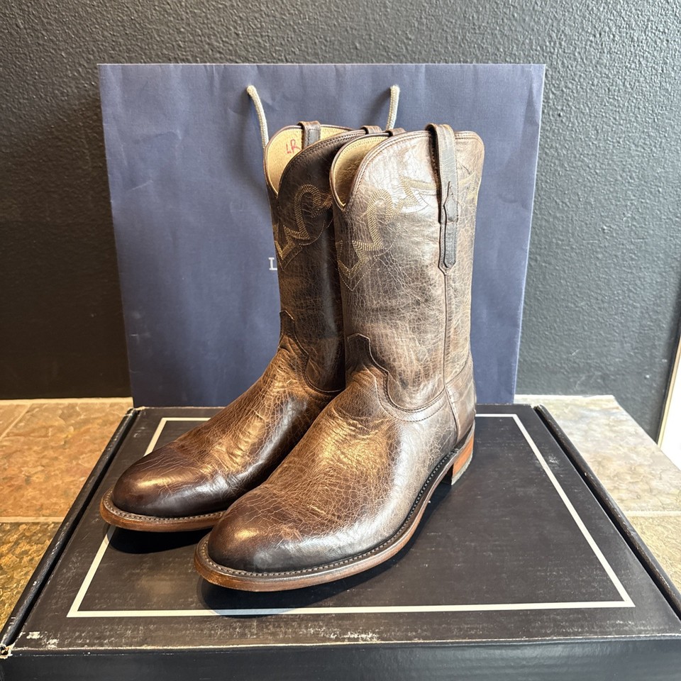 Lucchese Sunset Roper Choco 12D- Boot Mens Western - | eBay