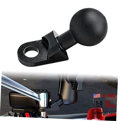 Motorcycle Phone Mount Adapter with 1  Ball, Rear View Mirror Mount for Secure