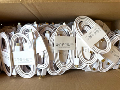 Bulk Lot of 100 OEM EP-DN980 USB-C to USB-C 3.3 ft fast charging cables, New!