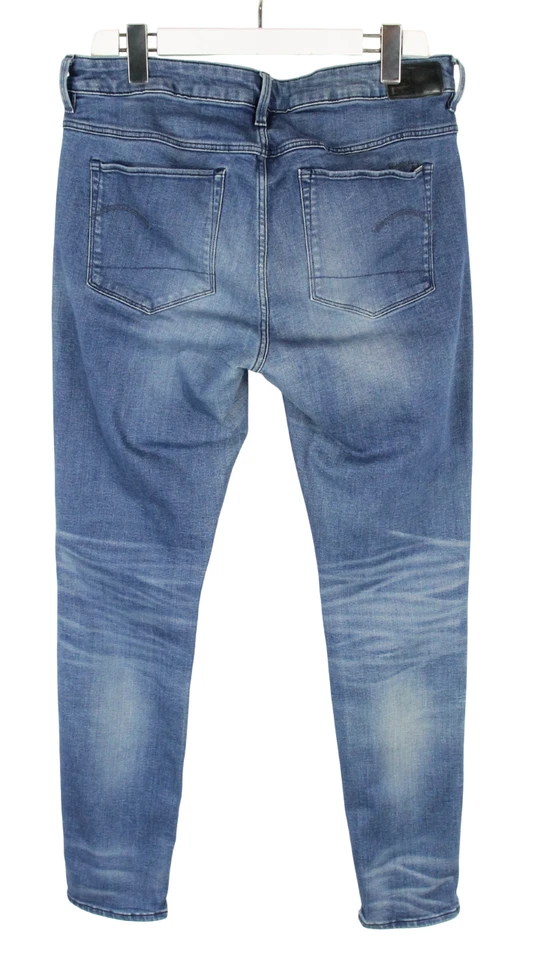 G-STAR 3301 Jeans Skinny Hauts Femme W34/L32 Effet Décoloré Zip Fly Stretch - Photo 2/4