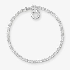 Image of Genuine Thomas Sabo Classic Charm Bracelet in Sterling Silver X0163-001-12