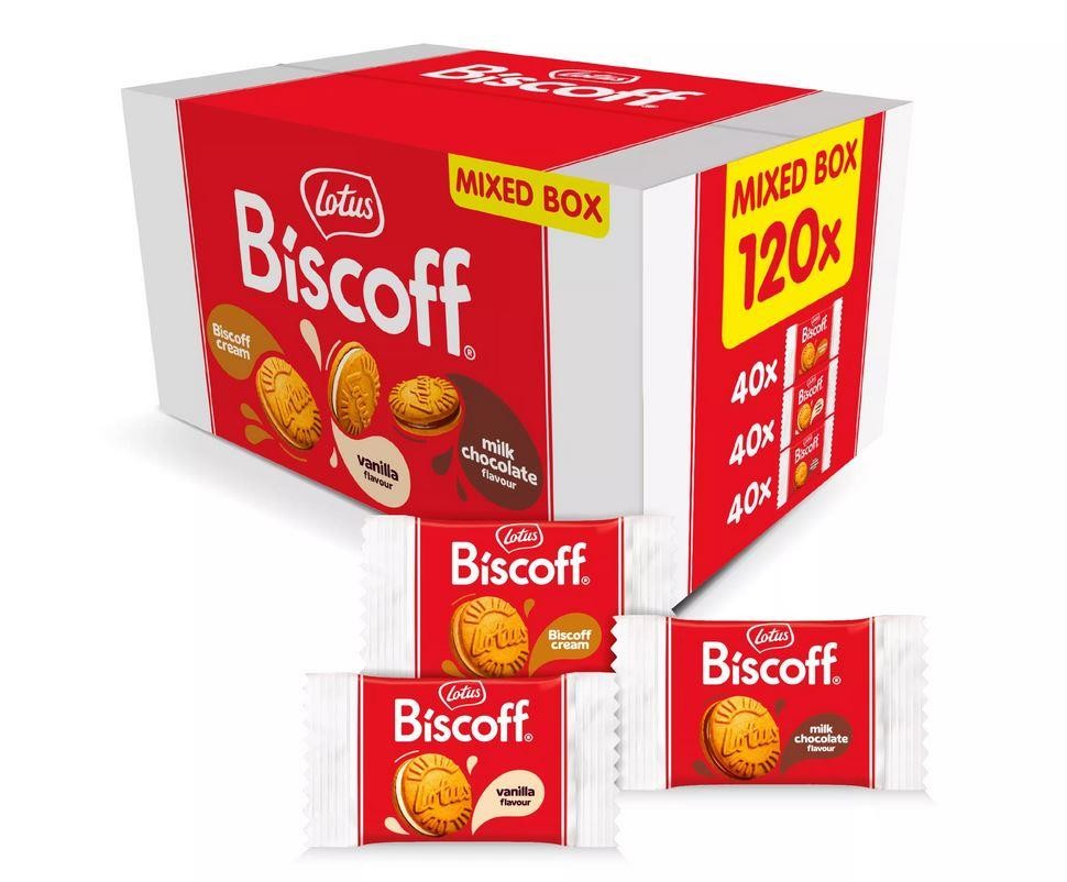 Lotus Biscoff Sandwich Assortment (120 Individually Wrapped Biscuits)