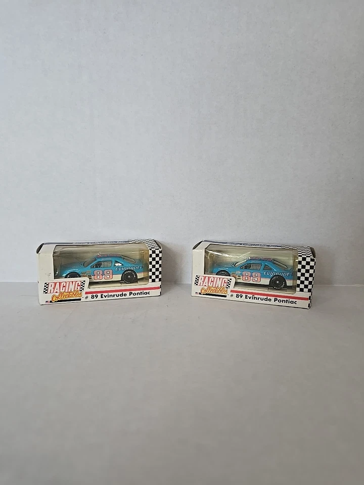 Juego de 2 coches diecast Revell 1:64 NASCAR #89 Jim Sauter Evinrude Pontiac (1991) Foto 2 de 4