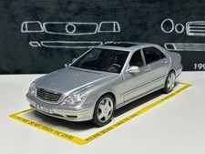 Norev 1/18 Mercedes Benz S55 AMG W220 2000 Silver Mercedes Benz Norev Mini Car