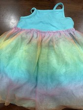 Toddler Girls Summer Cat  Jack Rainbow Tulle Dress 18 Months