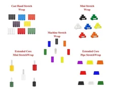 Color Stretch Wrap Pallet Shrink Film Moving & Bundling Roll Select: Type & Size