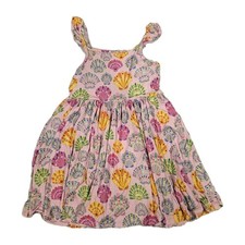 Posh Peanut Bamboo Twirl Dress Girls Size 10/12 Catalina Pink Seashell Sleeveles