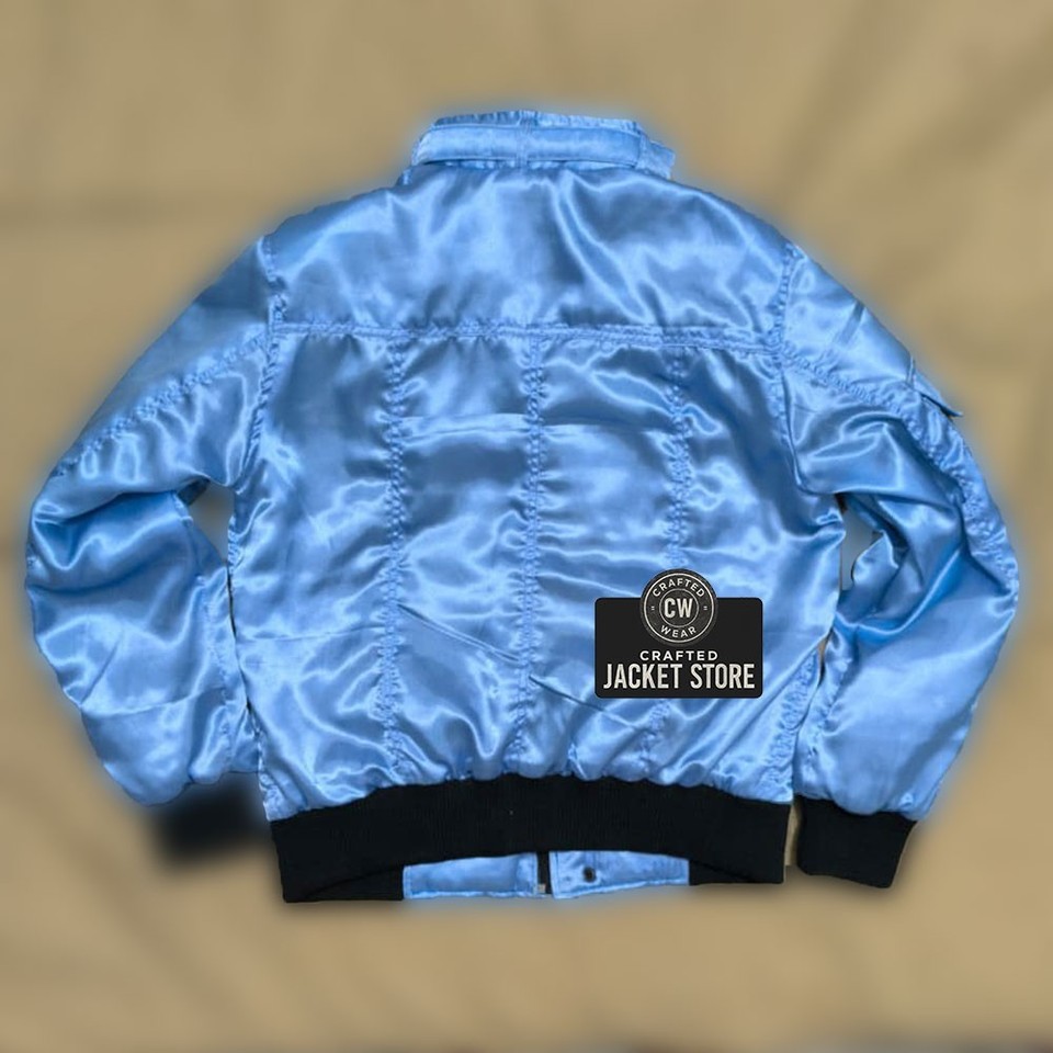 Handmade TV Series Stranger Things Steve Harrington Blue Bomber Jacket ...