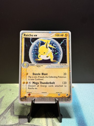 Raichu ex - 98/100 - Ultra-Rare Ex Sandstorm Singles Pokemon LP