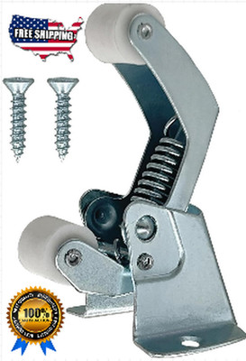 Zinc Plated Screen Door Spring Loaded Catch Latch Lock for Cabinet Gate Secure