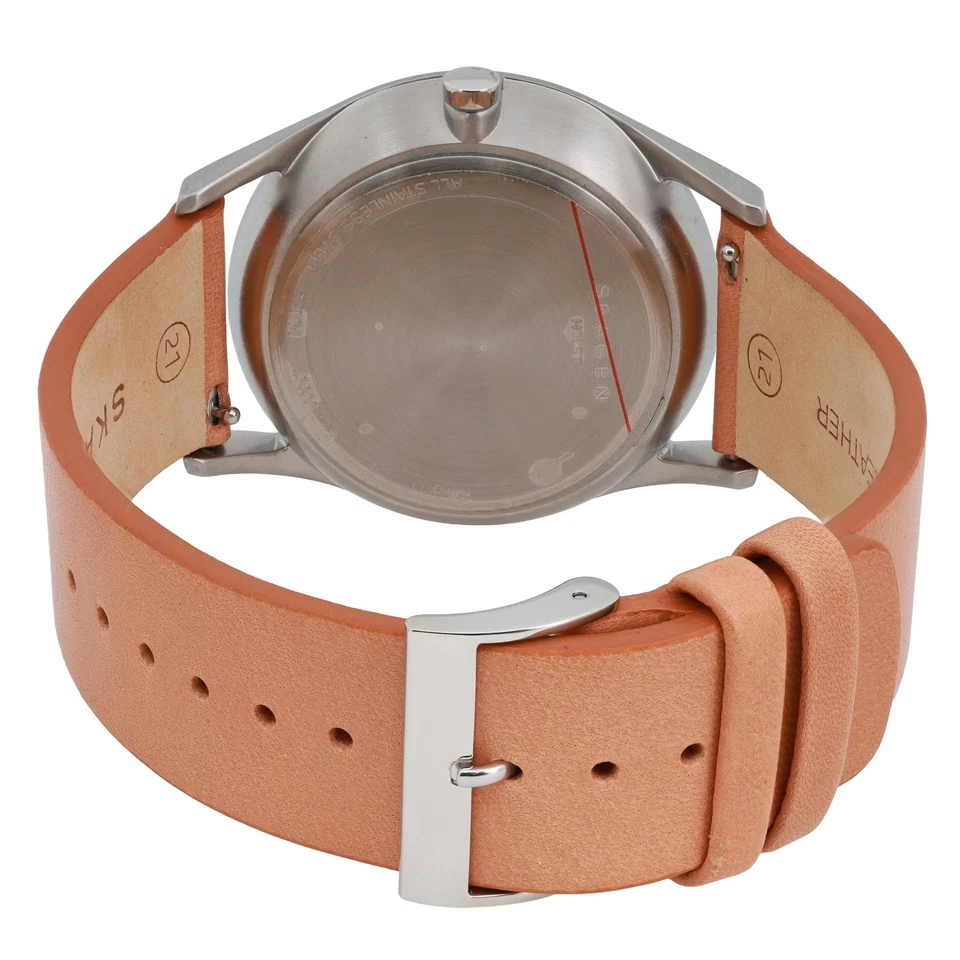 Skagen Holst Multifunction 40mm Blue Dial & Brown Band Men's Quartz WatchSKW6369 - Image 3 of 3