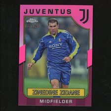 2022-23 Topps Chrome Juventus Zinedine Zidane Pink Refractor 3/125 61953