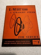 1957 Mercury Division L-m Registeredmechanics Service Training Steering Manual 1