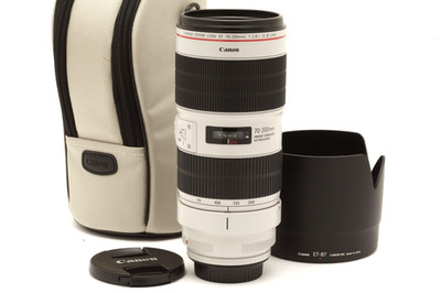 Very Clean Canon EF 70-200mm f2.8 L IS III USM Lens with Hood & Case #49990