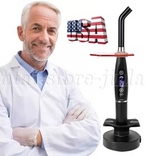 Dental Wireless Cordless LED Cure Curing Light Lamp 2000mw 5W Tool Resin Cure US